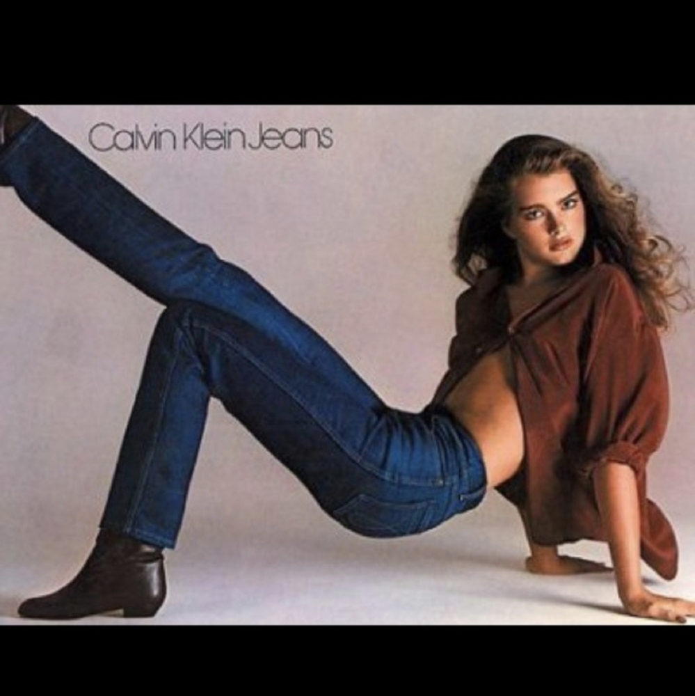 Calvin Klein High Rise Jeans - Rich Blue